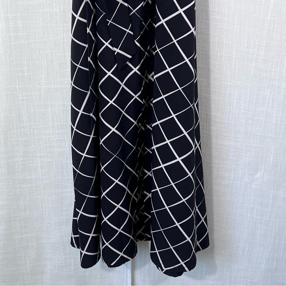 DKNY NWT Button Front Puff Sleeve Belted Midi Dress Size 8 - Picture 6 of 16
